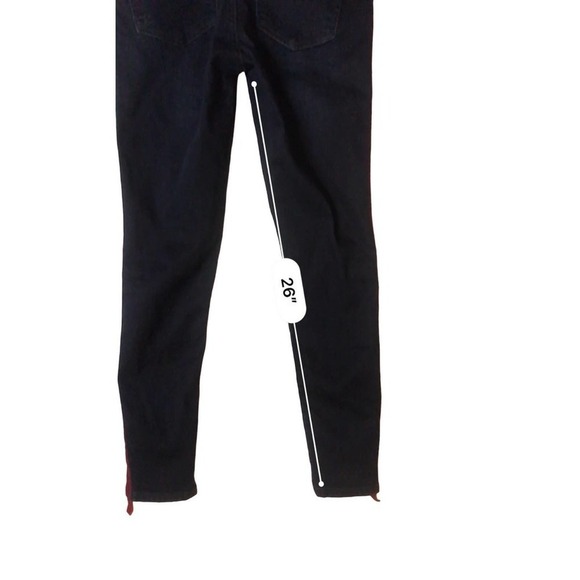 Kut Connie Medium Blue with Red Side Stripe Skinny Ankle Jeans Size 6 - Picture 5 of 16